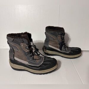 ECCO SKO DK6261 leather winter lined boots men size 44 EU / 11 US